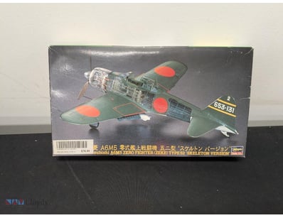 HASEGAWA MITSUBISHI A6M5 ZERO FIGHTER TYPE 52 SKEL...