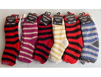 Pack of 12 Soft and Cozy Ladies Fluffy Winter Sock...