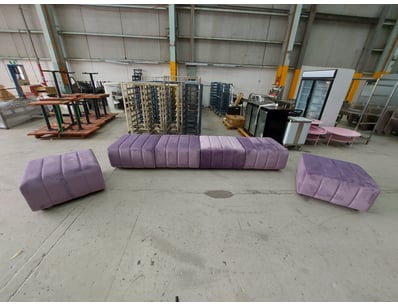 Purple Ottoman Set – Stylish and versatile upholst...