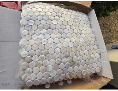 Mosaic Round Shell Tiles 300X300Mm 20 Sheets