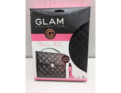 Glam Collection Desire Folio iPad case in black qu...