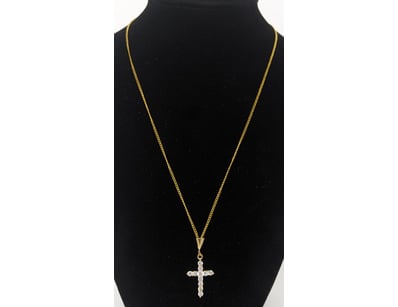 9CT YELLOW GOLD CZ CROSS PENDANT


583010+13
...