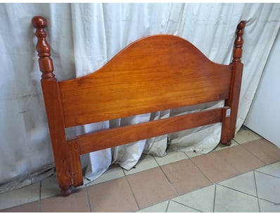 Bed Head Frame, Timber Style, Brown Finish 

Dim...