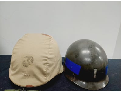 DESERT STORM US ARMY KEVLAR COMBAT HELMET WITH LIN...