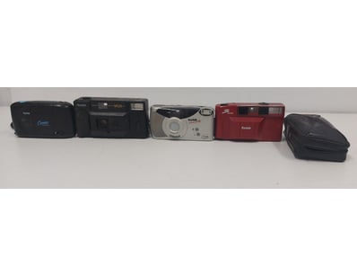 COLLECTION OF VINTAGE KODAK FILM CAMERAS AND ACCES...