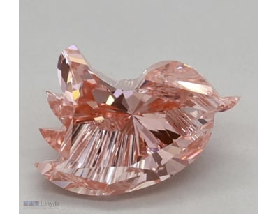LAB GROWN DIAMOND BIRD 1.04CT FANCY VIVID  PINK VS...