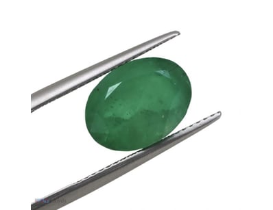4.60CT NATURAL ZAMBIAN EMERALD, OVAL FACETED CUT  ...