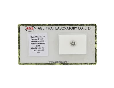 1.462CT NATURAL DIAMOND     

Round Brilliant Cut,...