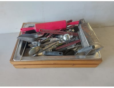 Assorted Kitchen Utensils, including, Plastic Roll...