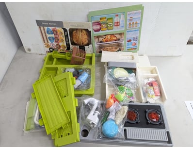 Home kitchen buildable playset, plastic constructi...