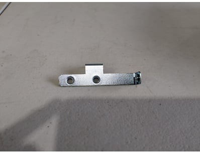 Lot comprising metal bracket assemblies and hinges...
