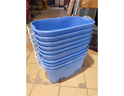 Various Plastic Tubs

SOLD AS LOT

