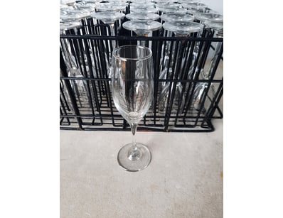 Clear wine glasses.

Quantity 30 glasses.

SOLD AS...