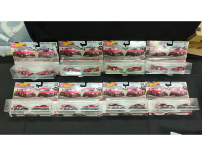 8X HOT WHEELS PREMIUM DUO PACK NISSAN SKYLINE SILH...