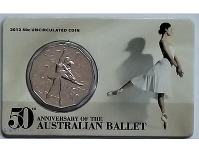 2012 50C  50TH ANNIVERSARY OF THE AUSTRALIAN BALLE...