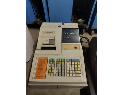 Vintage Samsung ER-4615 electronic cash register, ...