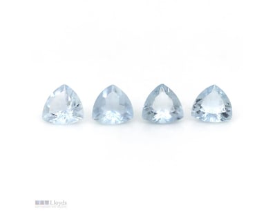 6.71CT TSW X 4, NATURAL BERYL AQUAMARINES     

Tr...