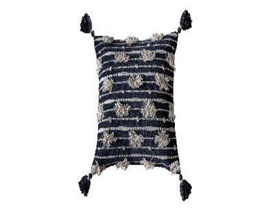 RRP: $2799, Chevey Cushion Cream Black 450x450mm, ...