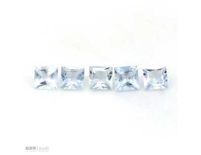 4.36CT TSW, 5X NATURAL BERYL AQUAMARINES     

Pri...