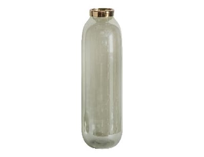 RRP: $59, Rodenbek Lustre Vase Green 150x150x310mm...