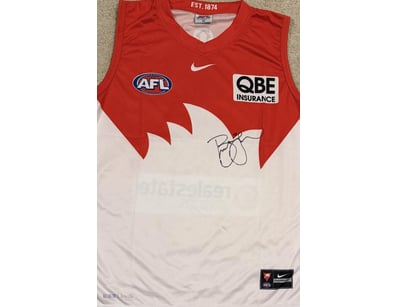 LANCE FRANKLIN SIGNED SYDNEY SWANS GUERNSEY

A Syd...