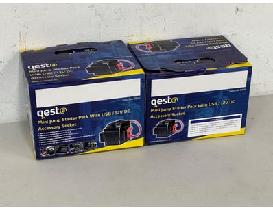 2x Mini Jump Starter Packs with USB / 12v DC Acces...