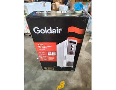 Goldair 7-Fin Oil Column Heater, 1900W capacity. F...