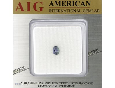 1.04CT NATURAL TANZANITE     

Oval Faceted Cut, V...