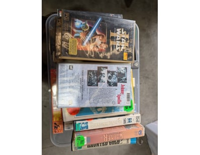 Collection of VHS Tapes Including Star Wars The Ph...