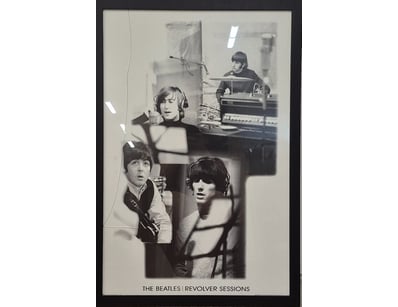 THE BEATLES REVOLVER SESSIONS FRAMED PHOTOGRAPH PR...