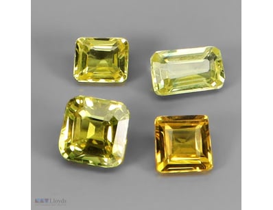 NATURAL 1.45CT FANCY FACET AUSTRALIAN YELLOW SAPPH...