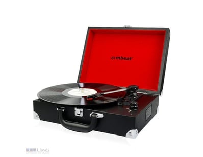 RRP $199. mBeat Retro Briefcase-styled USB Turntab...