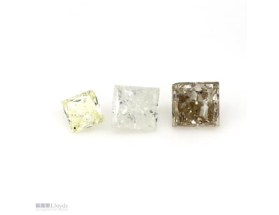 1.31CT TDW X 3, NATURAL  FANCY BROWN/YELLOW DIAMON...