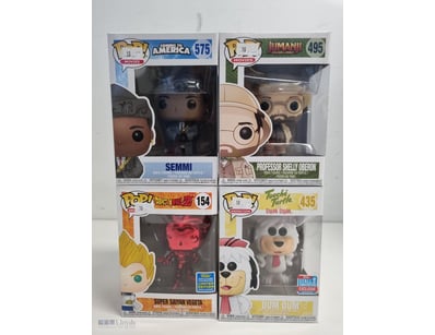 FUNKO POP! VINYL COLLECTION - FOUR BOXED FIGURES (...