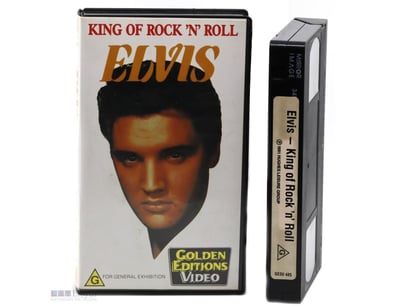 ELVIS KING OF ROCK N ROLL VHS TAPE 1991. 

19Cm X ...