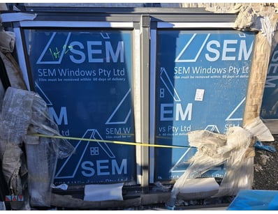 Aluminium Woodland Grey Windows, Wind out, 14mm Gl...
