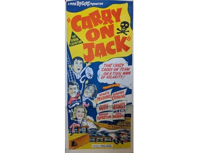 "CARRY ON JACK" ORIGINAL DAYBILL POSTER - PETER RO...