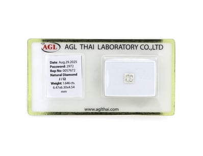1.646CT CERTIFIED, NATURAL DIAMOND     

Princess ...