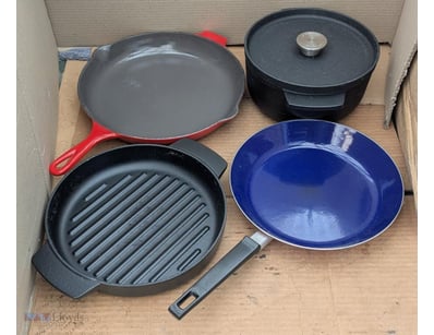 Le Creuset 30Cm Cast Iron Frypan, Steel Enamel 26C...