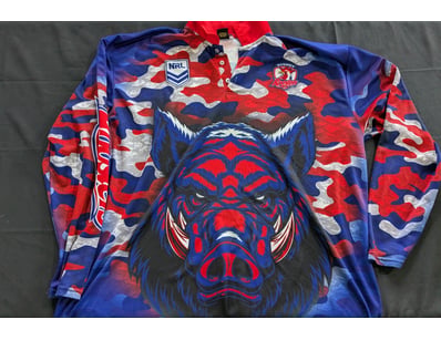 NRL SYDNEY ROOSTERS CAMOUFLAGE RUGBY LEAGUE JERSEY...