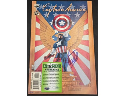 SIGNED CAPTAIN AMERICA COMIC – AUTHENTICATED AUTOG...