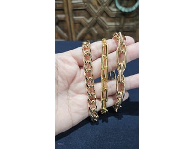 3XPCS GOLD PLATED BRACELETS  

Total Item Weight: ...