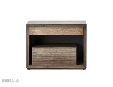 RRP $2,398 Pair of mid-century modern walnut night...