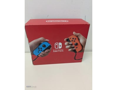 NINTENDO SWITCH CONSOLE WITH BLUE AND RED JOY-CON ...