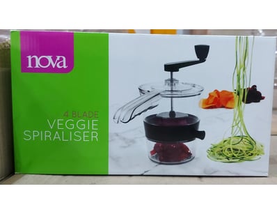 RRP: $180 BOX LOT - QTY 6  Nova 4 Blade Veggie Spi...