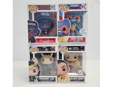 FUNKO POP VINYL FIGURE COLLECTION - FOUR PIECE LOT...