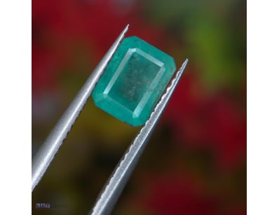 0.935CT NATURAL COLOMBIAN EMERALD — VIVID GREEN, E...