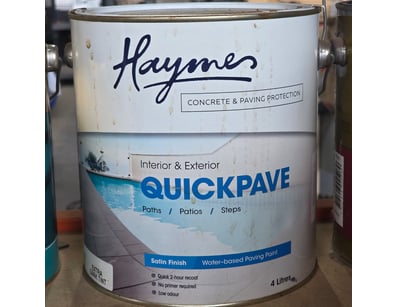Haymes paint, interior and exterior quickpave, sat...