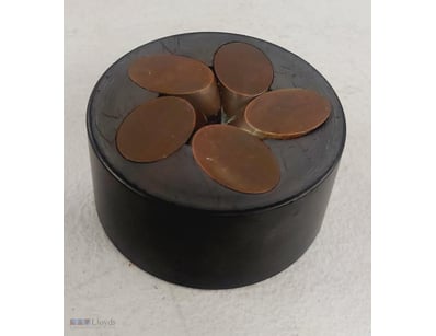 PERRY ELECTRIC CABLE / PUZZLE PAPPER WEIGHT SIGNED...