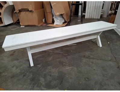 Timber Bench, White Finish

H45cm x W200cm x D40...
